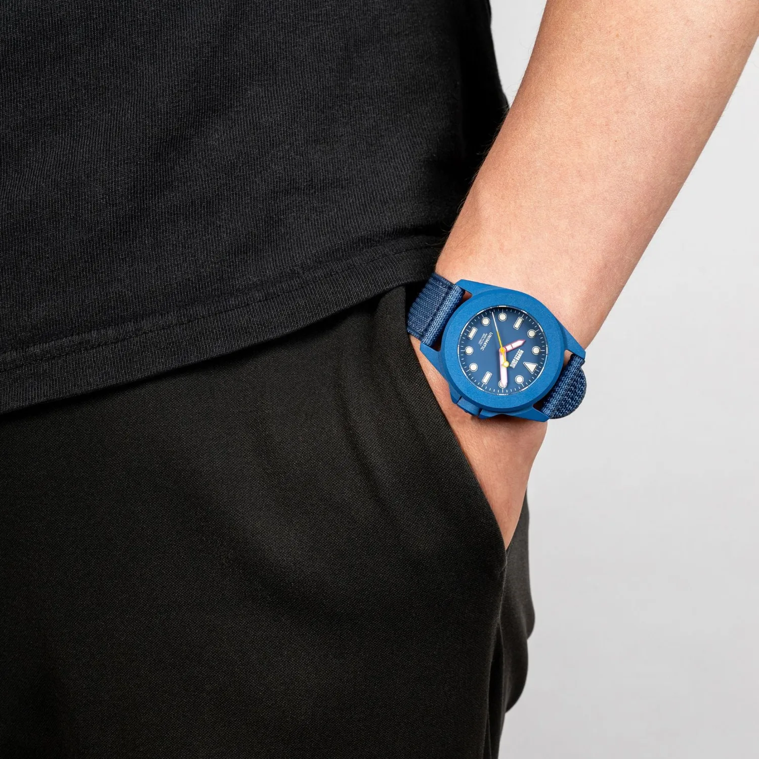 Unimatic Modello Quattro UT4-TBB horloge blauw quartz