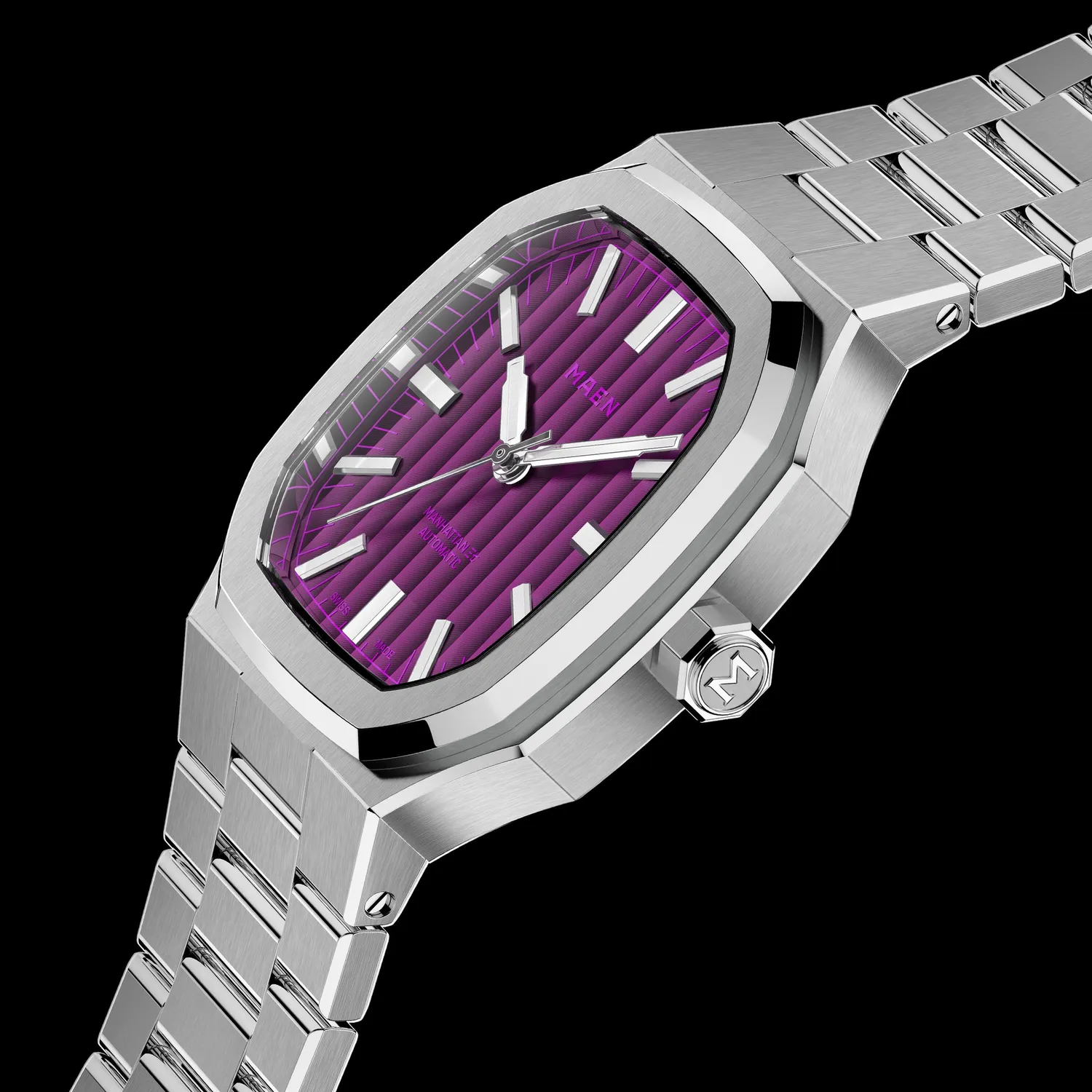Maen Manhattan 37 MHV.02 horloge staal