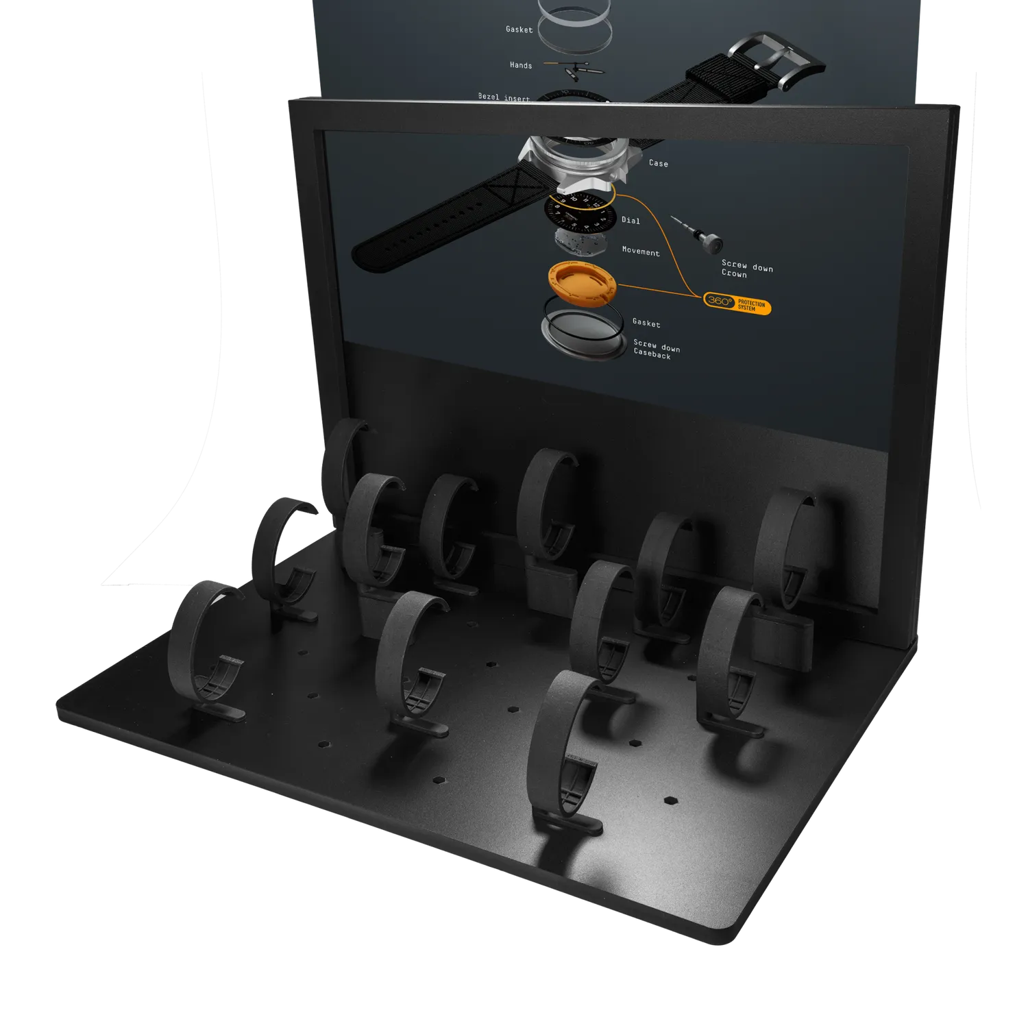 Unimatic UDS-KIT-A3 display standaard A3 zwart