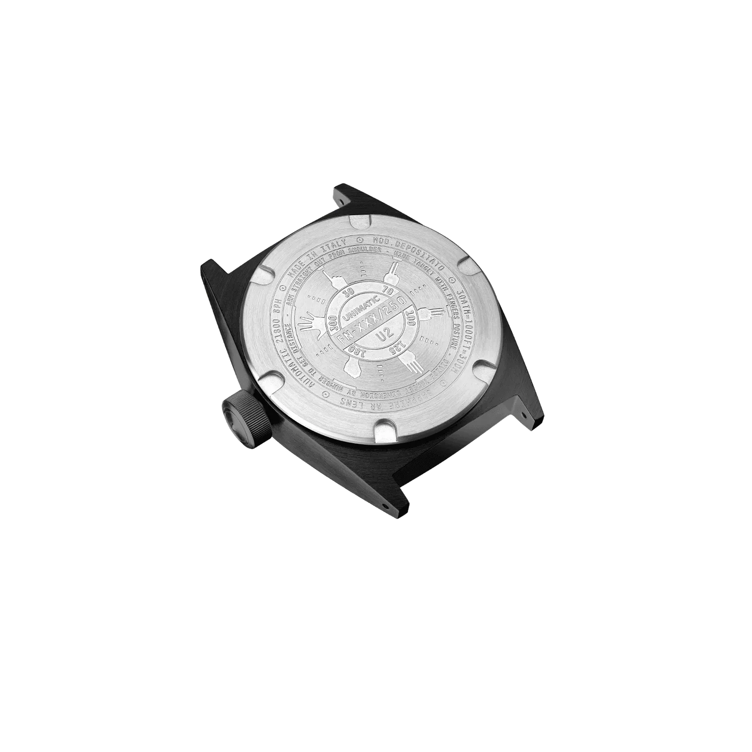 Unimatic Modello Due U2-FN horloge zwart DLC automaat