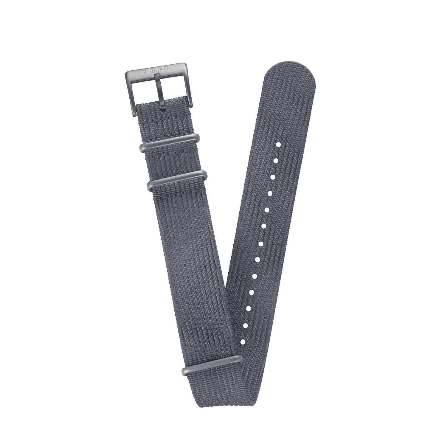 Unimatic Nato Seatbelt horlogeband 22mm blauw