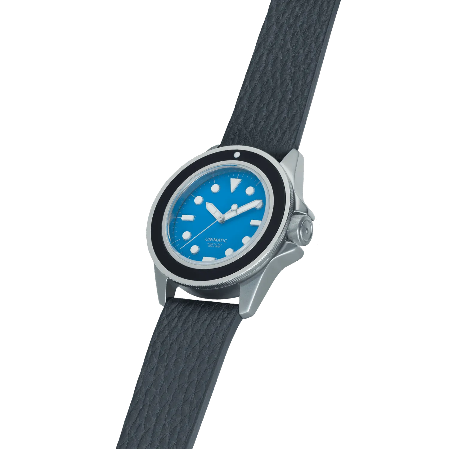 Unimatic Modello Uno UT1-AS horloge blauw quartz