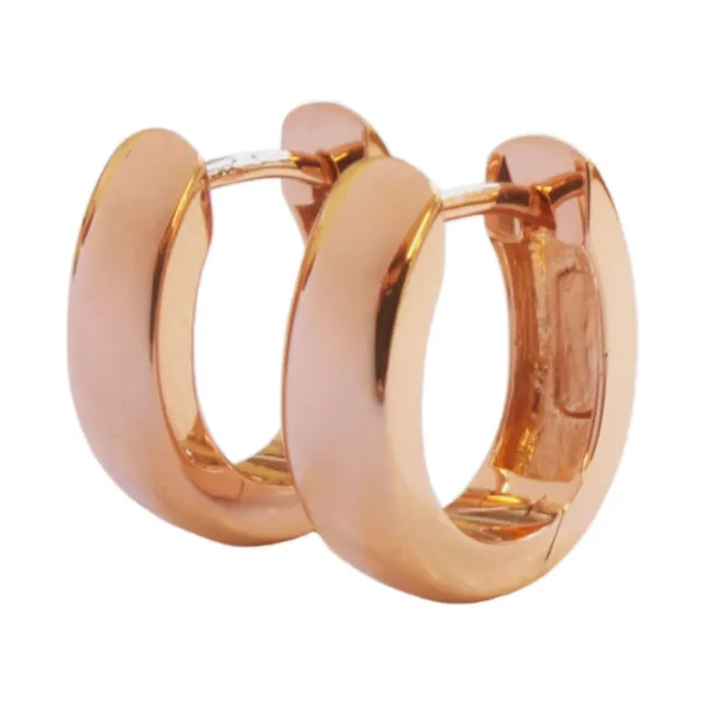 Juwelier Ripassa rosé gouden creolen ovaal