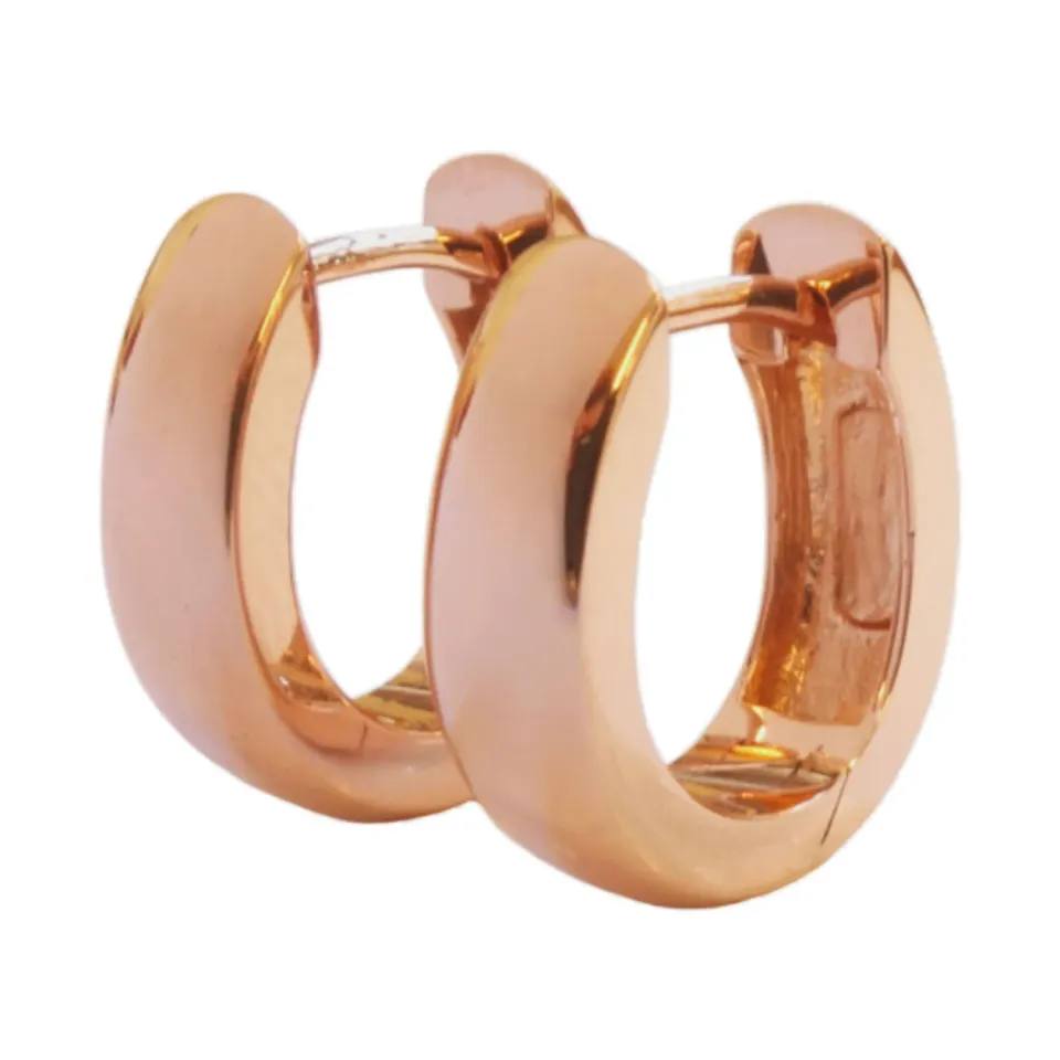 Juwelier Ripassa rosé gouden creolen ovaal