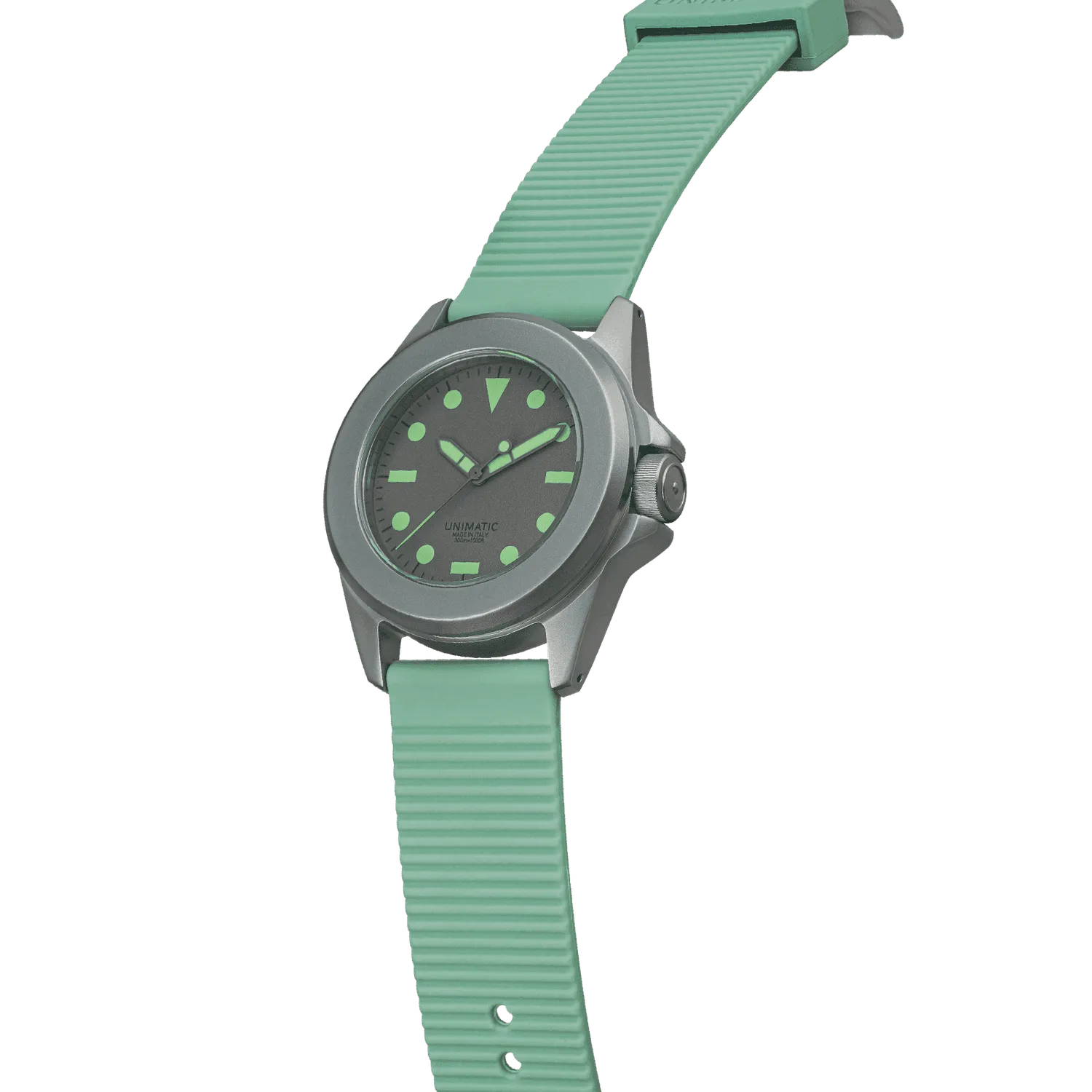 Unimatic Modello Quattro U4S-HG horloge grijs 300m