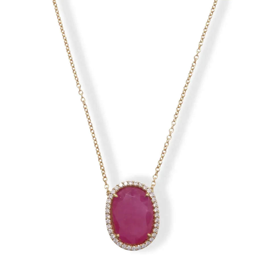 Juwelier Ripassa collier robijn diamant roségoud