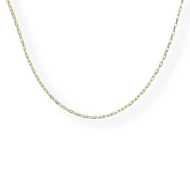 Juwelier Ripassa geel gouden paperclip collier