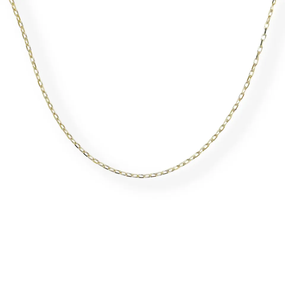 Juwelier Ripassa geel gouden paperclip collier