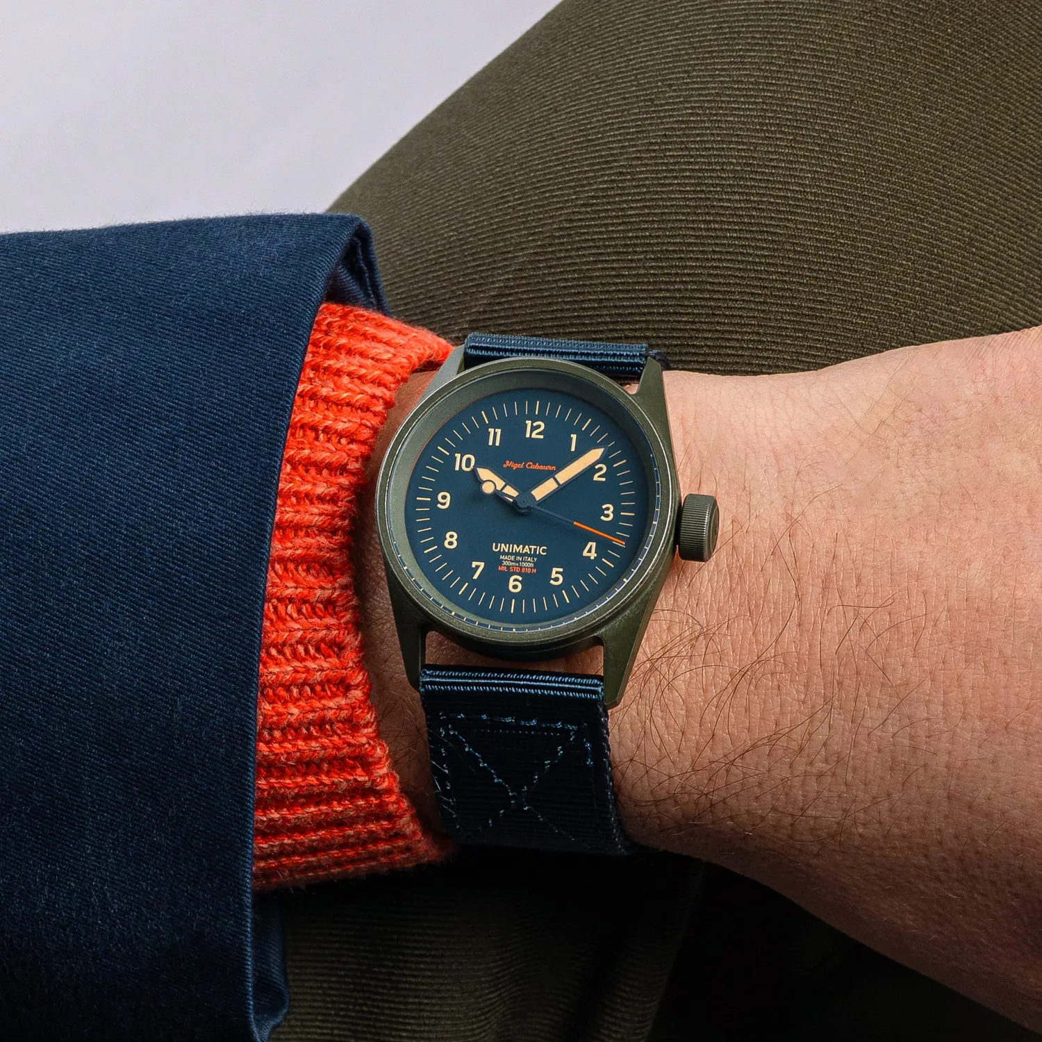 Unimatic Modello Cinque UT5-TANC-A horloge blauw