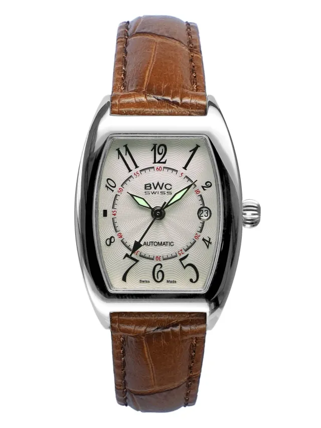 BWC-Swiss ETA 2671 20007.50.04 dameshorloge automaat wit