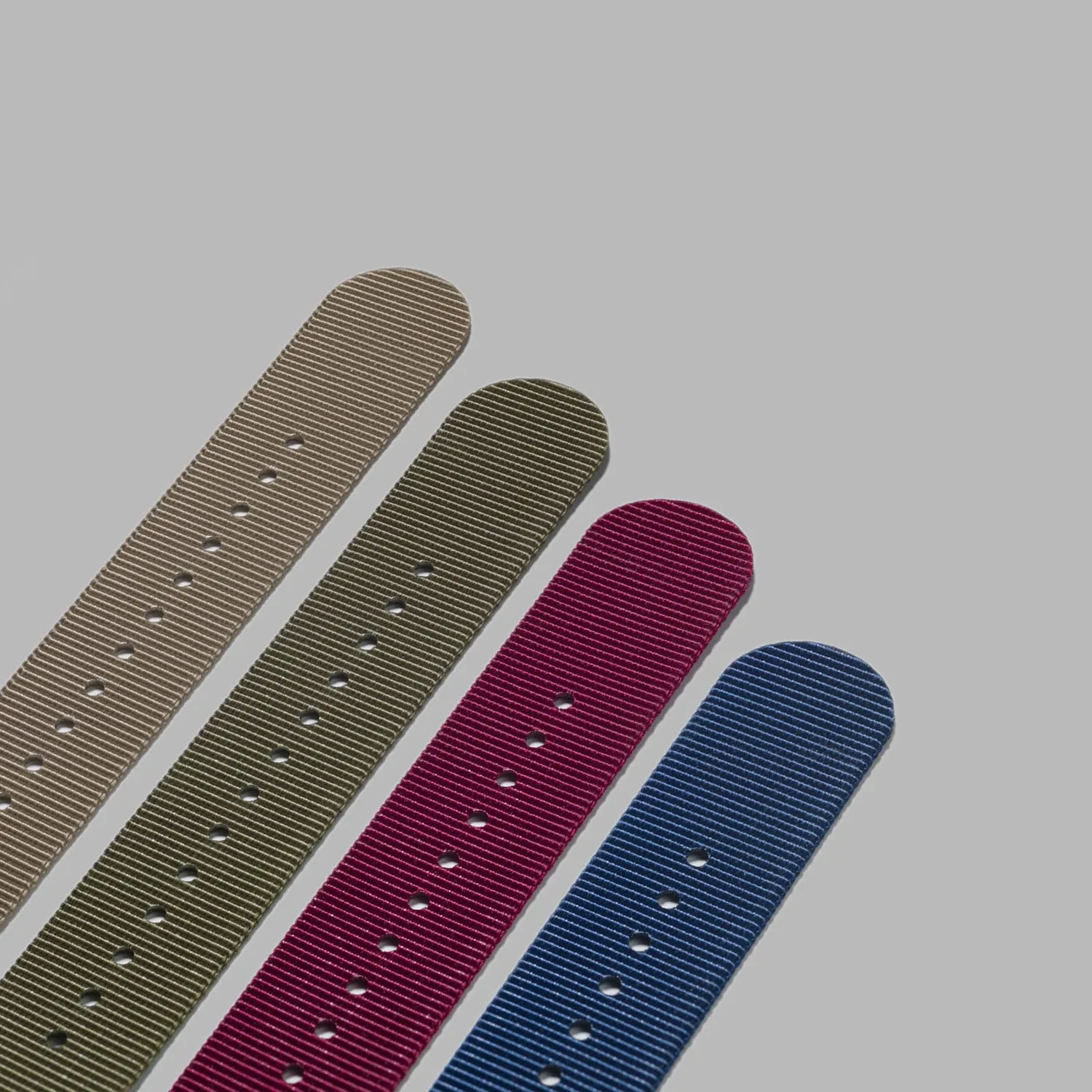 Unimatic Nato nylon horlogebandjes 22mm 4 stuks