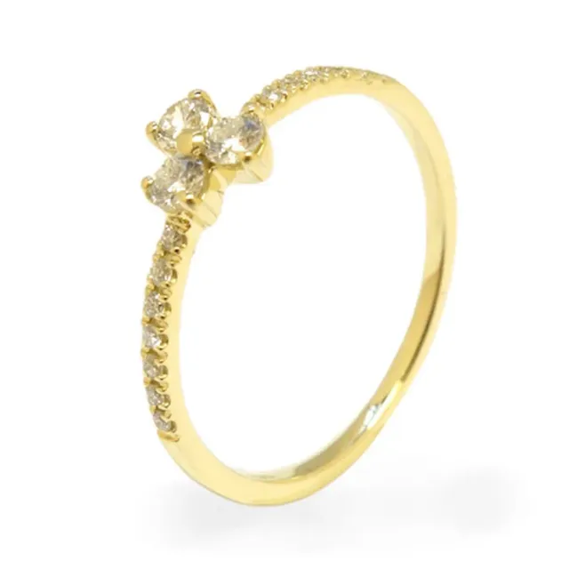 Juwelier Ripassa geel gouden ring met diamanten