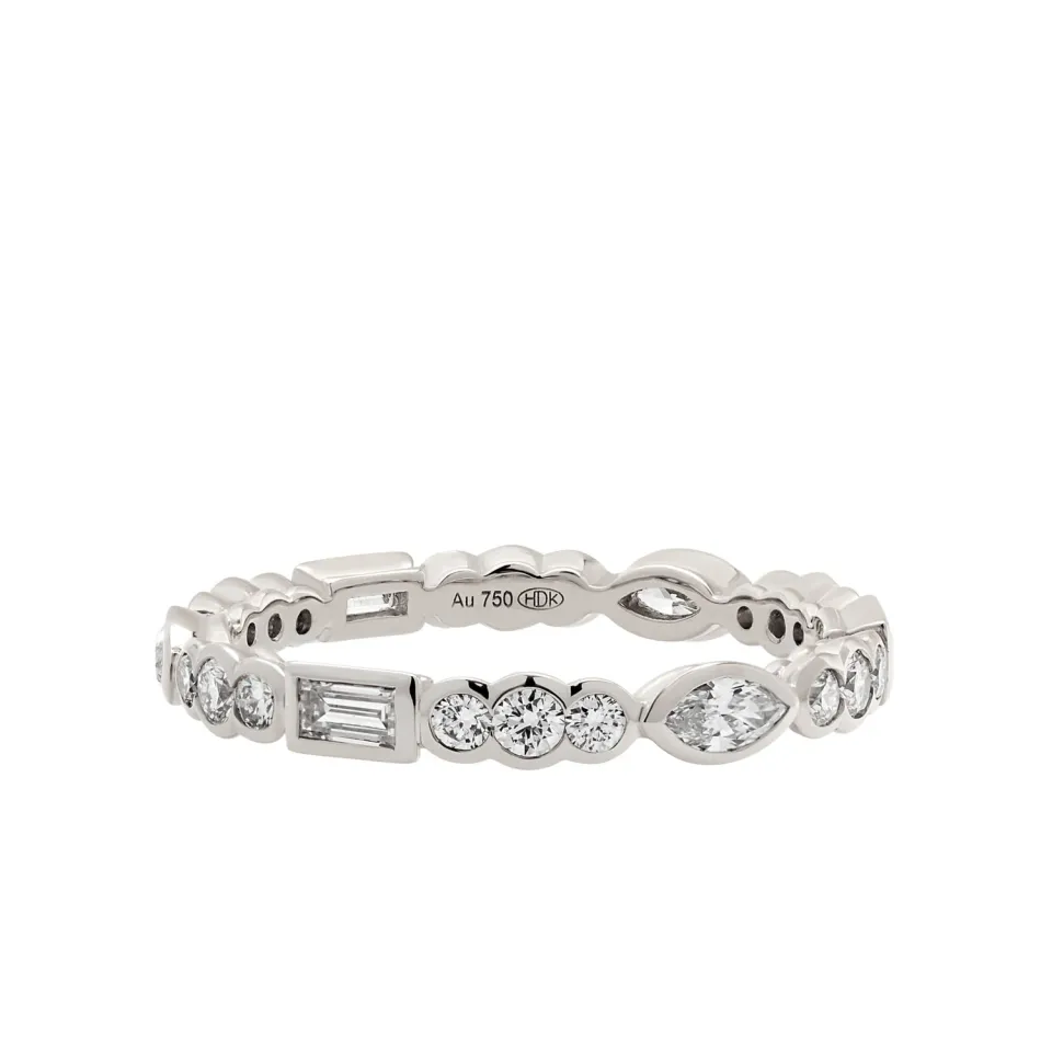 Juwelier Ripassa witgouden ring diamanten damesring