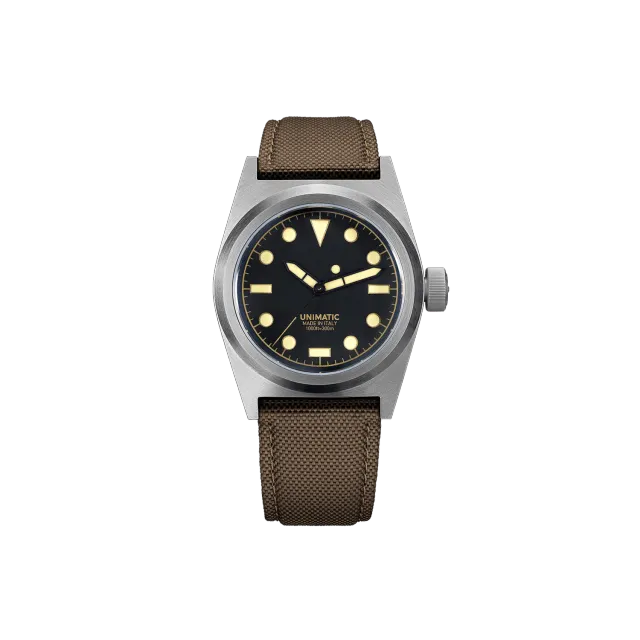 Unimatic Modello Due U2-C horloge zwart 300m