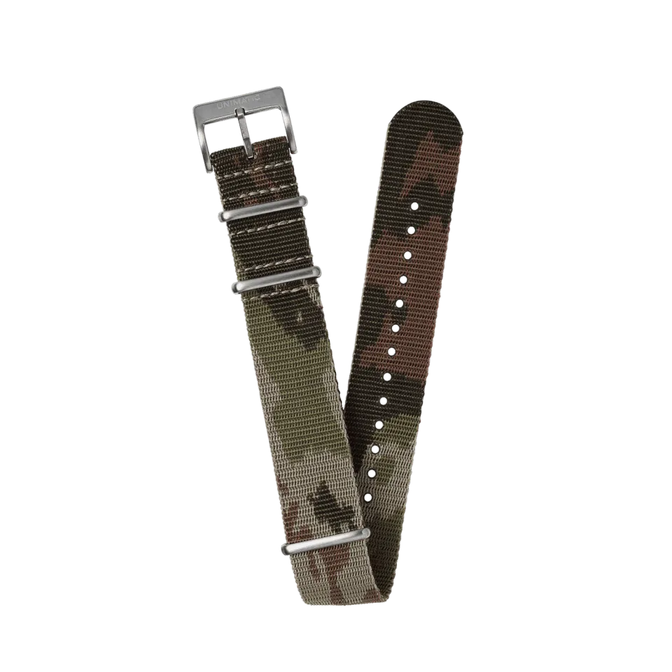 Unimatic Nato horlogebandje jacquard camo 22mm