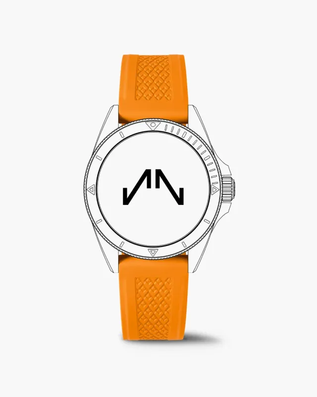 Norqain Adventure 40mm horlogeband oranje rubber