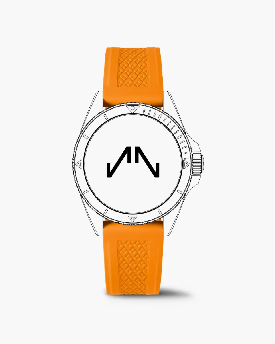Norqain Adventure 40mm horlogeband oranje rubber