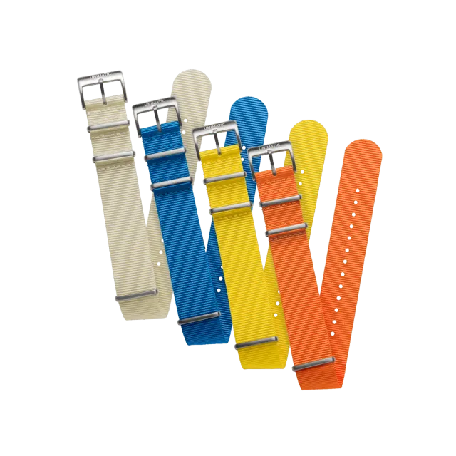 Unimatic Summer NATO horlogeband set 22mm 4 kleuren nylon