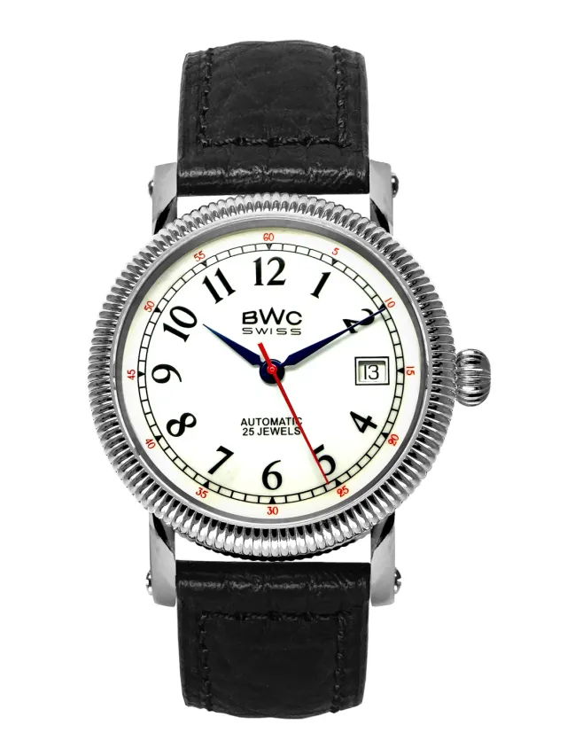 BWC-Swiss 20768.50.31 automatisch horloge wit 38 mm