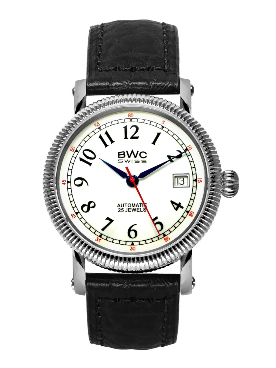 BWC-Swiss 20768.50.31 automatisch horloge wit 38 mm