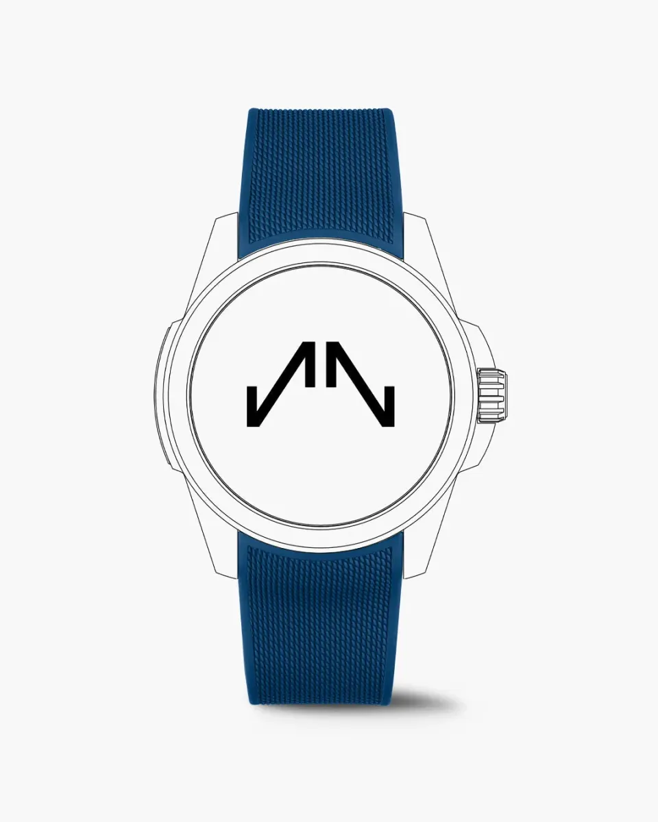 Norqain Independence Wild One 42mm horlogebandje blauw rubber