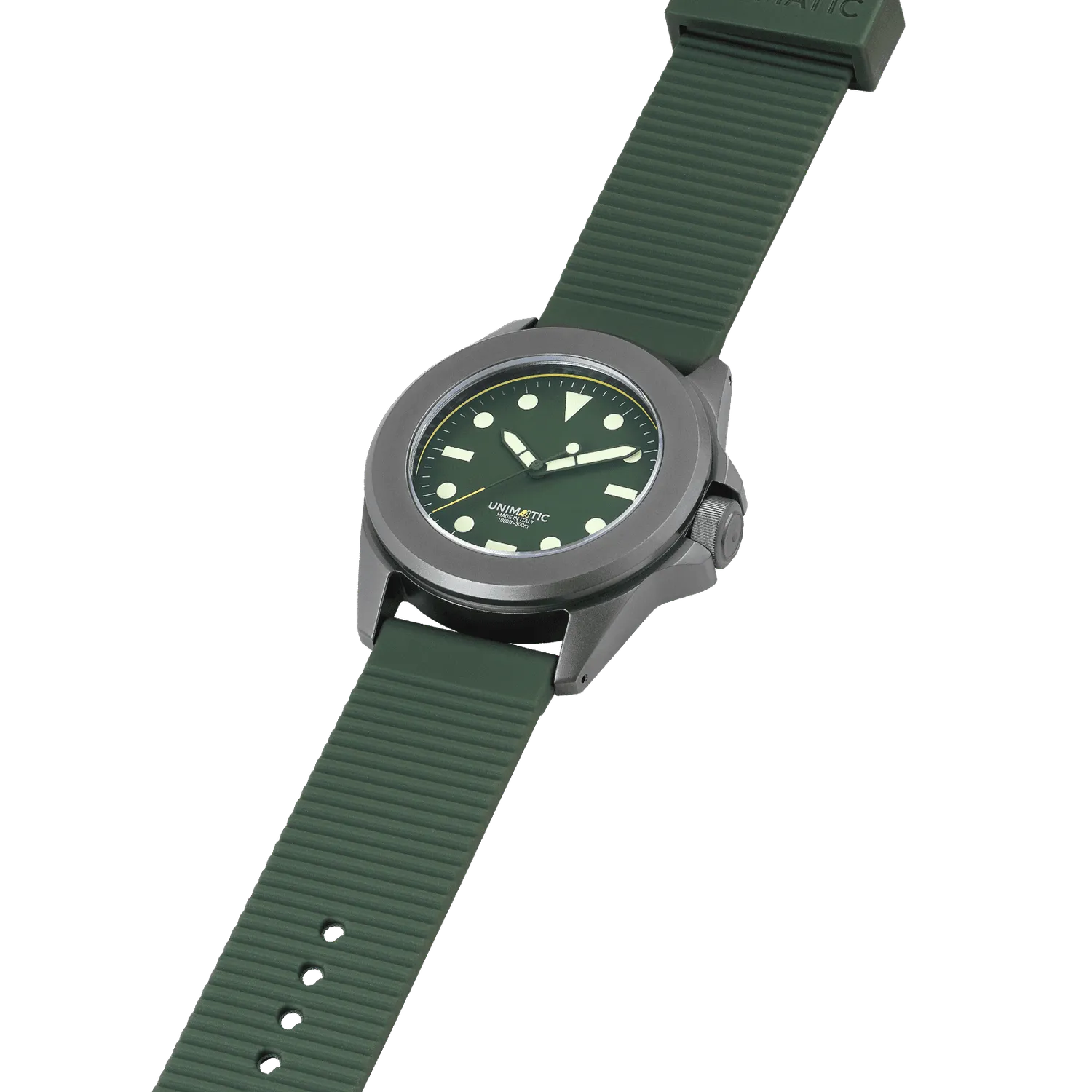 Unimatic Modello Quattro UT4-AA2 horloge groen quartz 300m