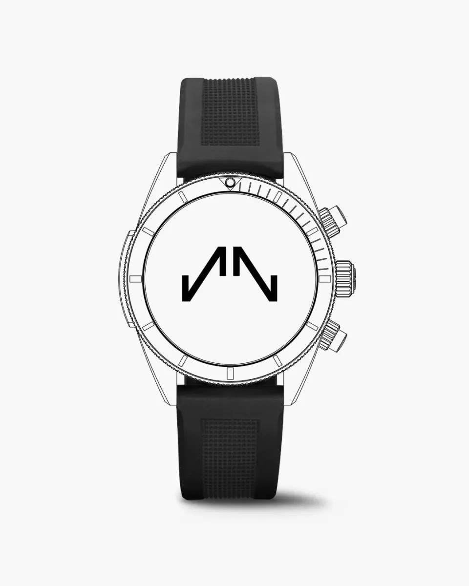 Norqain Adventure Sport Chrono 41mm horlogeband zwart rubber