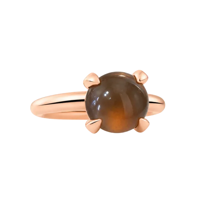 Juwelier Ripassa Catch Ring rookkwarts brons