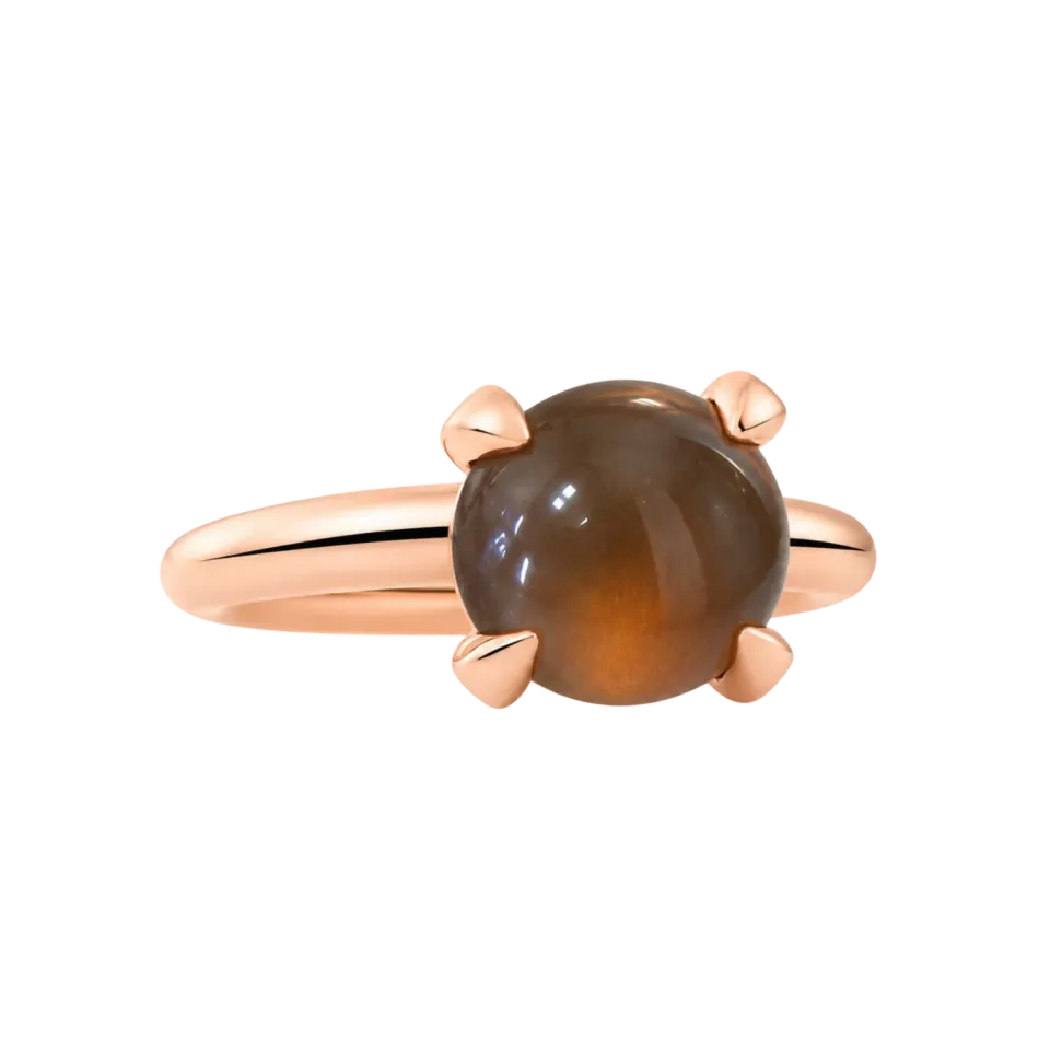 Juwelier Ripassa Catch Ring rookkwarts brons