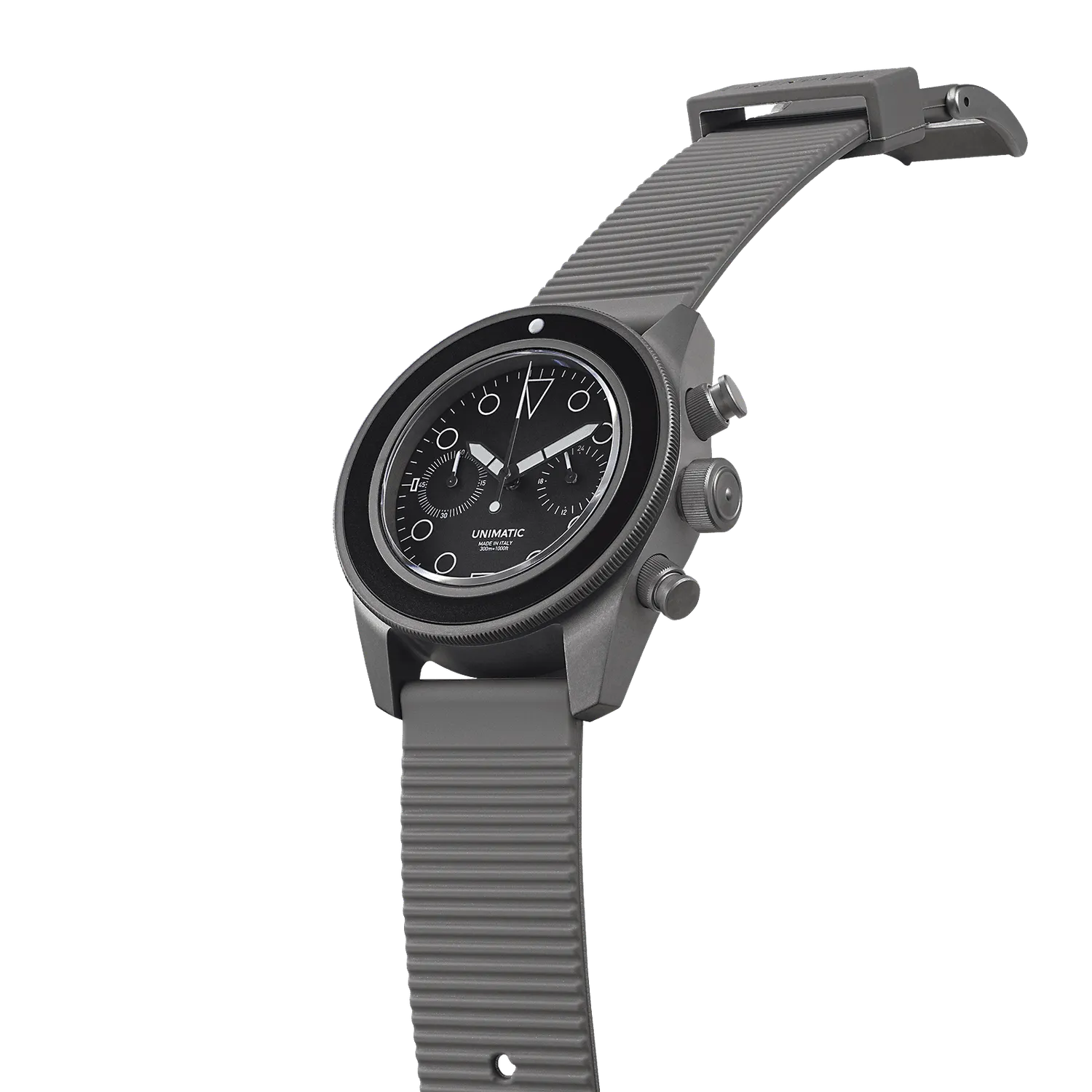 Unimatic Modello Tre U3-U chrono-duiker gunmetal