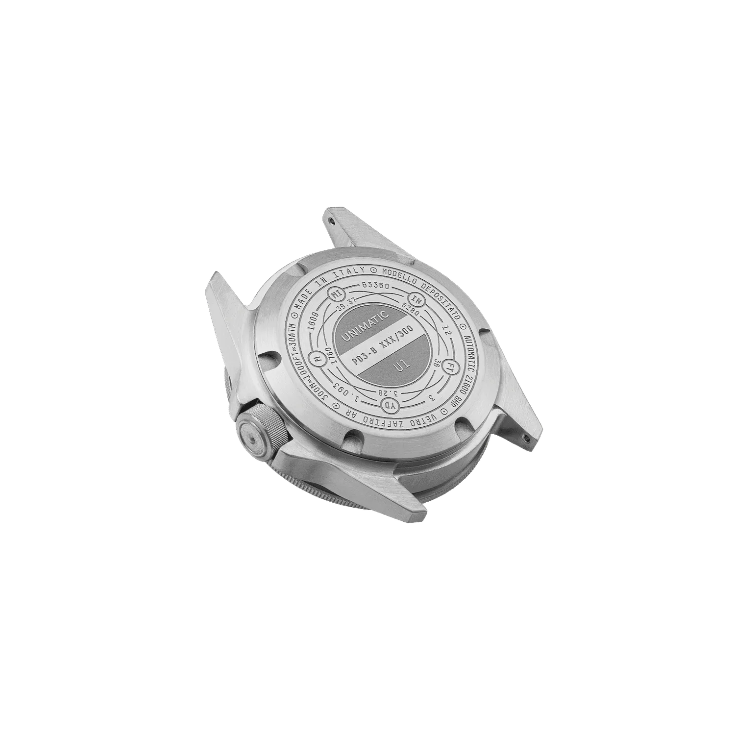 Unimatic Modello Uno U1-PD3-B duikhorloge 40mm zwart
