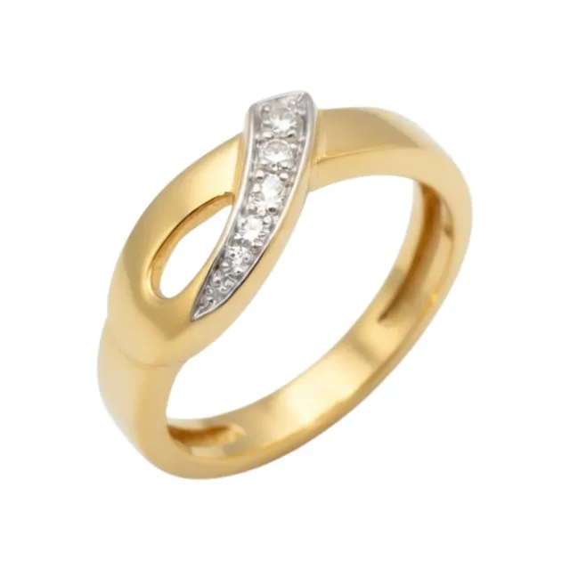 Juwelier Ripassa geel gouden ring diamanten