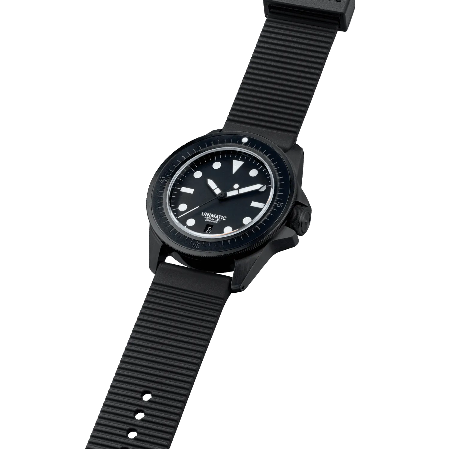 Unimatic Modello Uno U1S-MPN horloge 40mm zwart