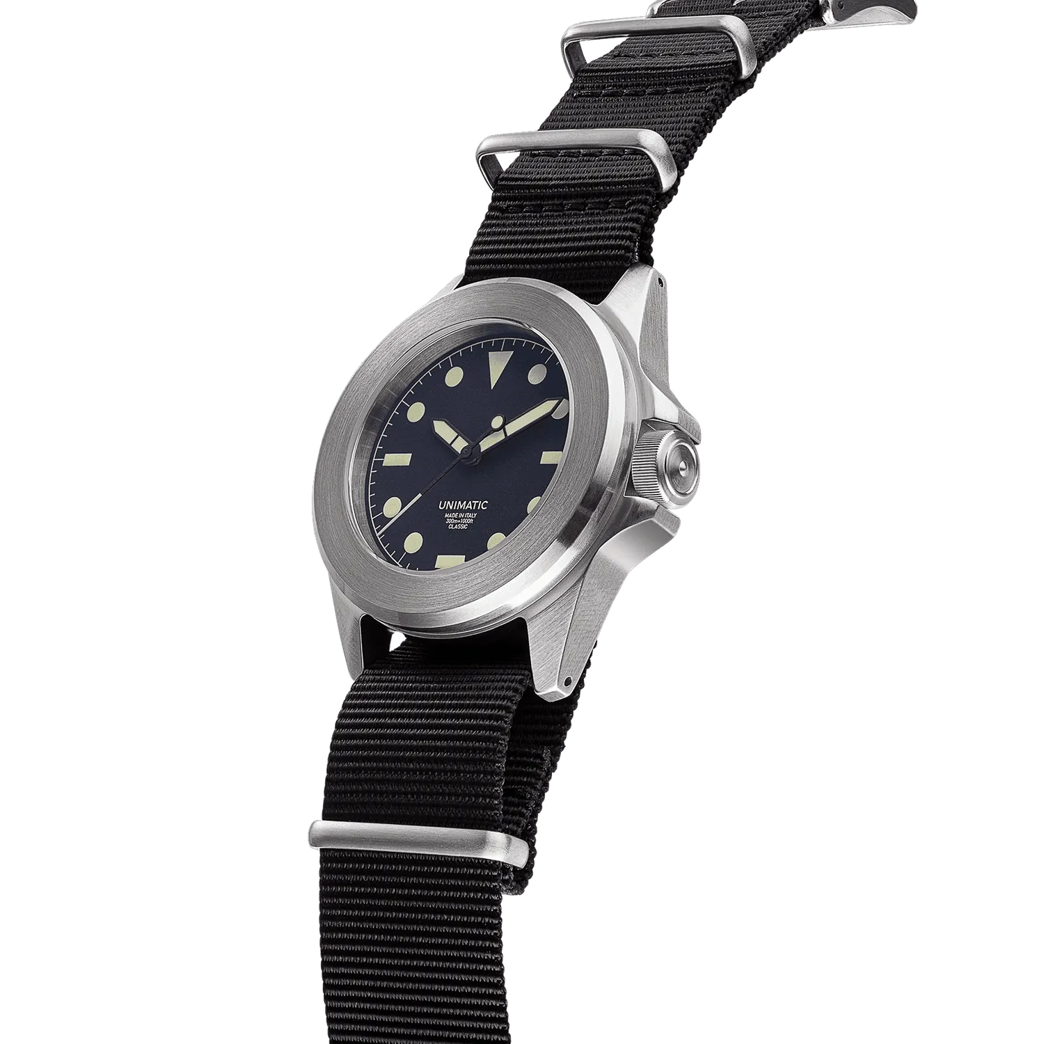 Unimatic Modello Quattro UC4 horloge zwart NATO