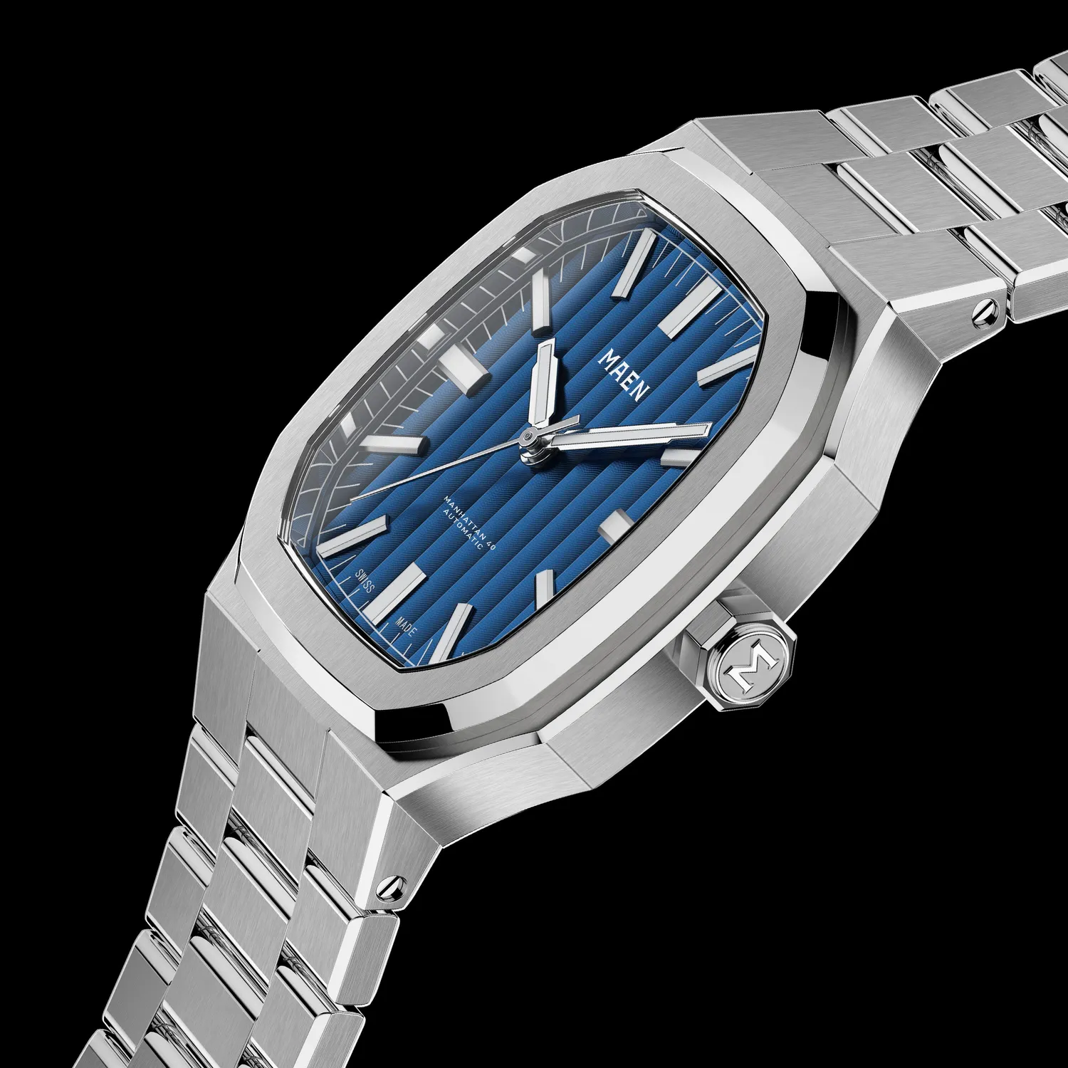 Maen Manhattan M3.1.2 horloge 40mm staal geïntegreerd