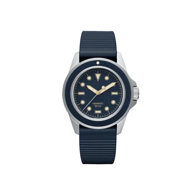 Unimatic Modello Uno U1S-8N duikhorloge navy automaat