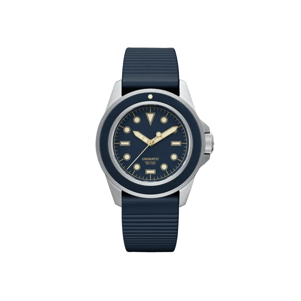Unimatic Modello Uno U1S-8N duikhorloge navy automaat