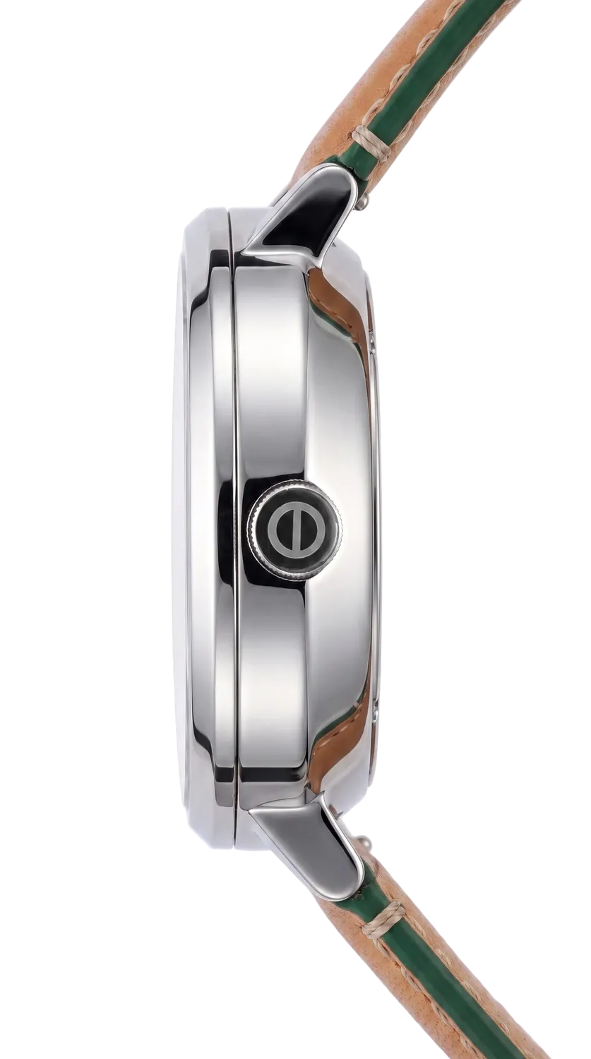 Jacob Jensen Aekvator 1005 horloge zilver groen