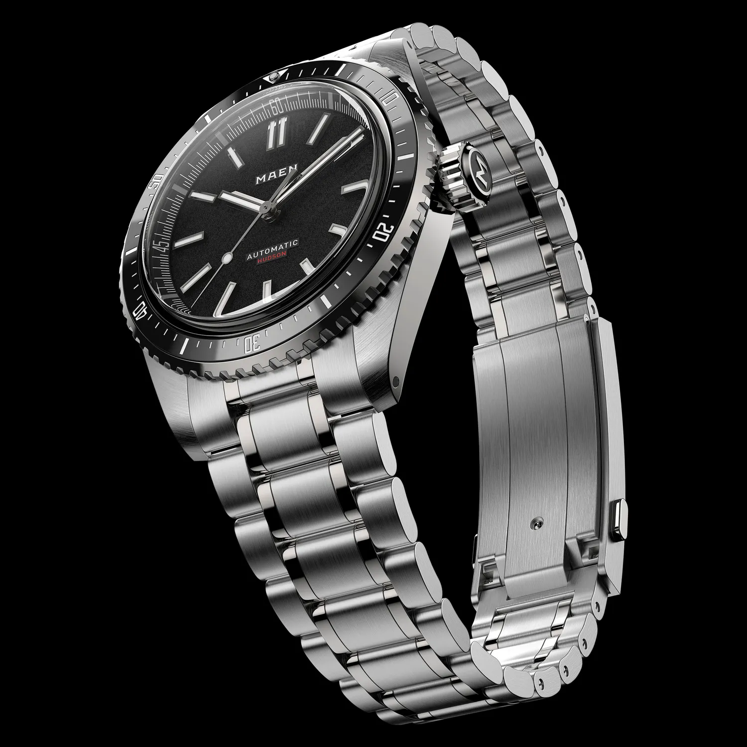 Maen Hudson 38 MK5 M1.1.7 horloge staal sportief
