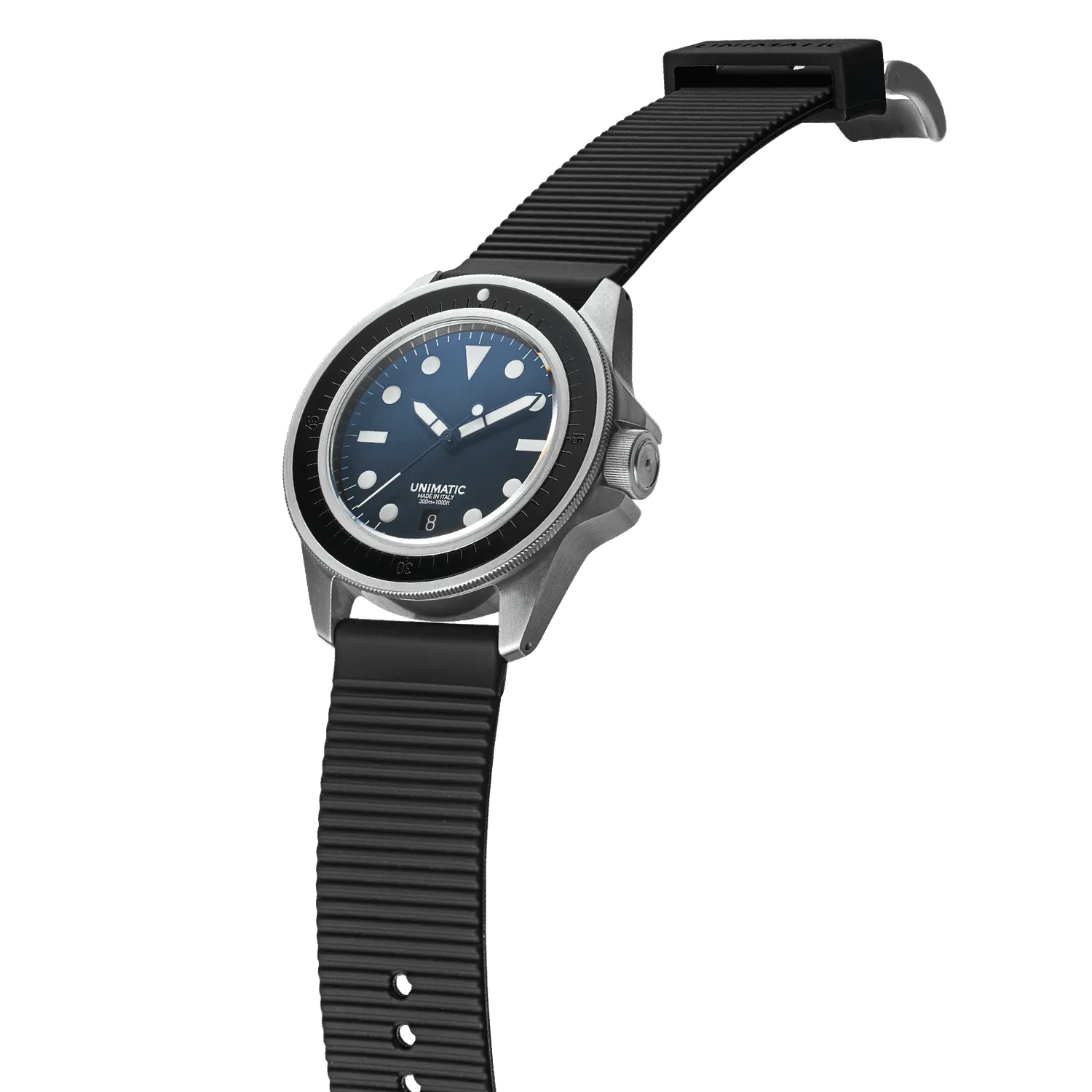 Unimatic Modello Uno U1S-MP duikhorloge zwart automaat