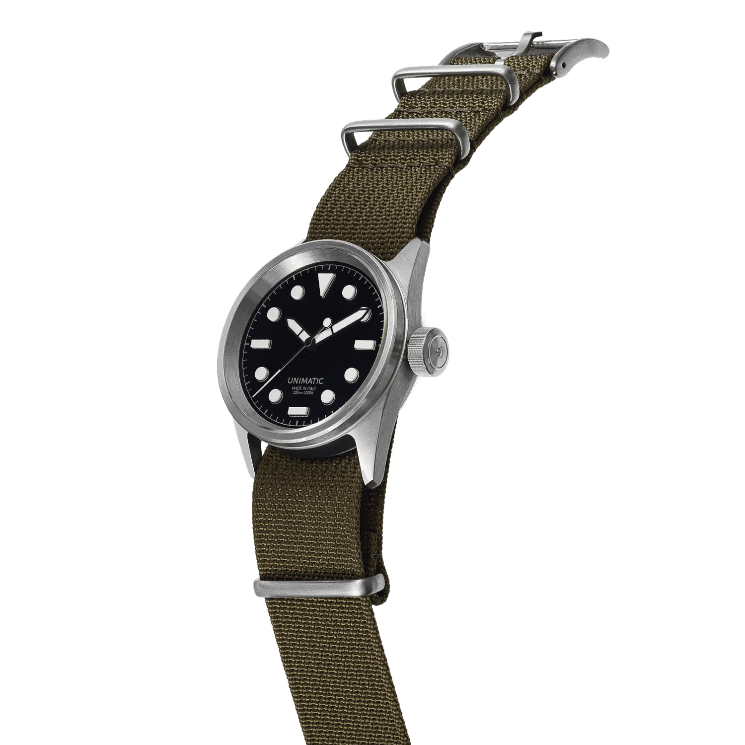 Unimatic Modello Cinque U5S-BL Horloge Zwart 36mm