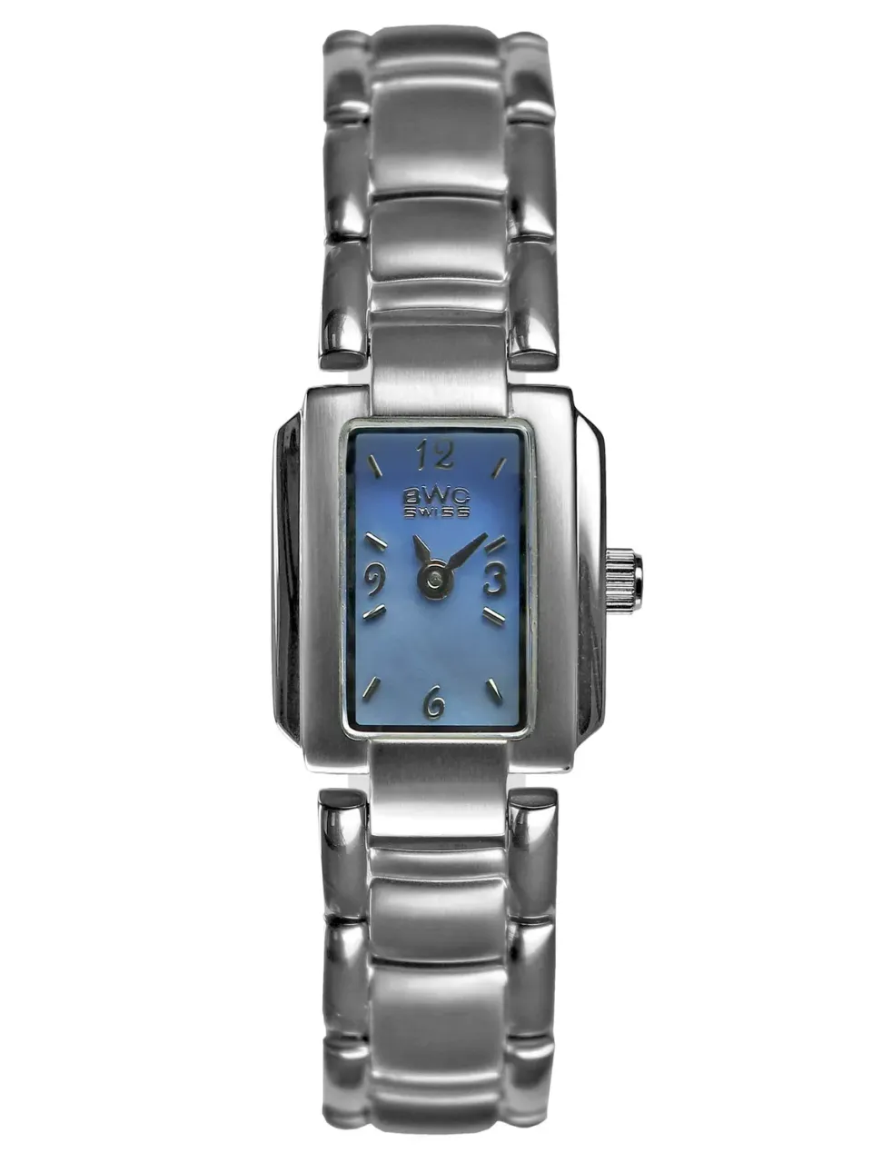 BWC-Swiss Ronda 751 20156.50.02 dameshorloge blauw 20mm