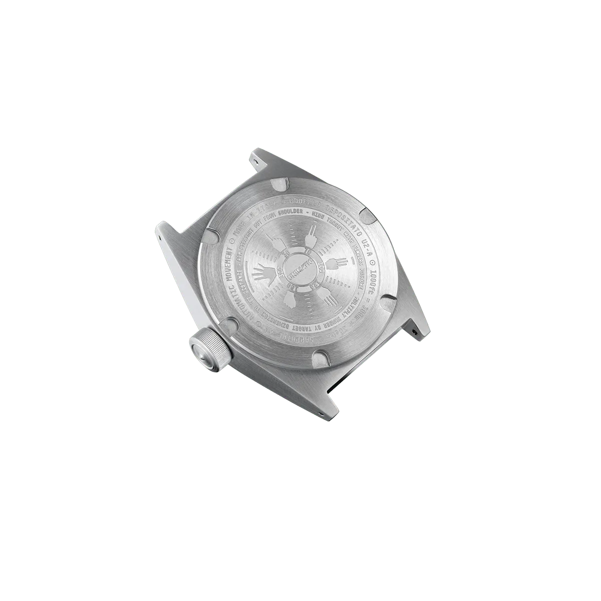 Unimatic Modello Due U2-AG horloge bruin leer 300m