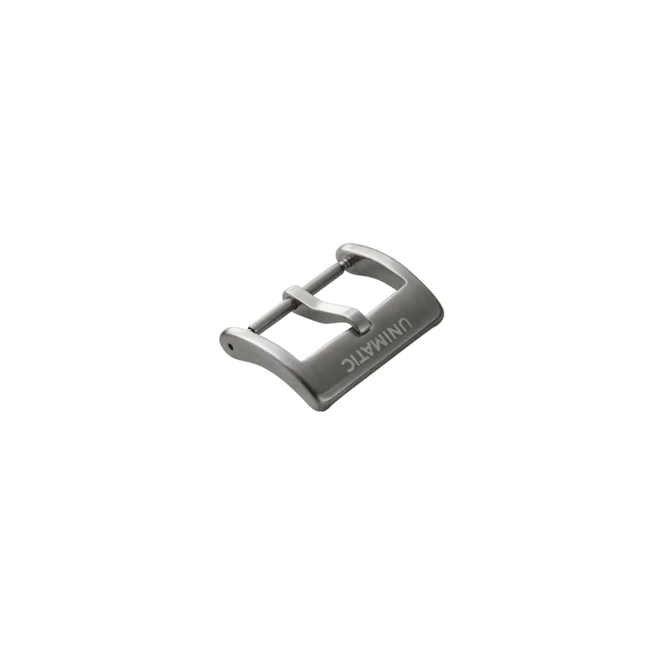 Unimatic Buckle horlogegesp 20mm staal geborsteld