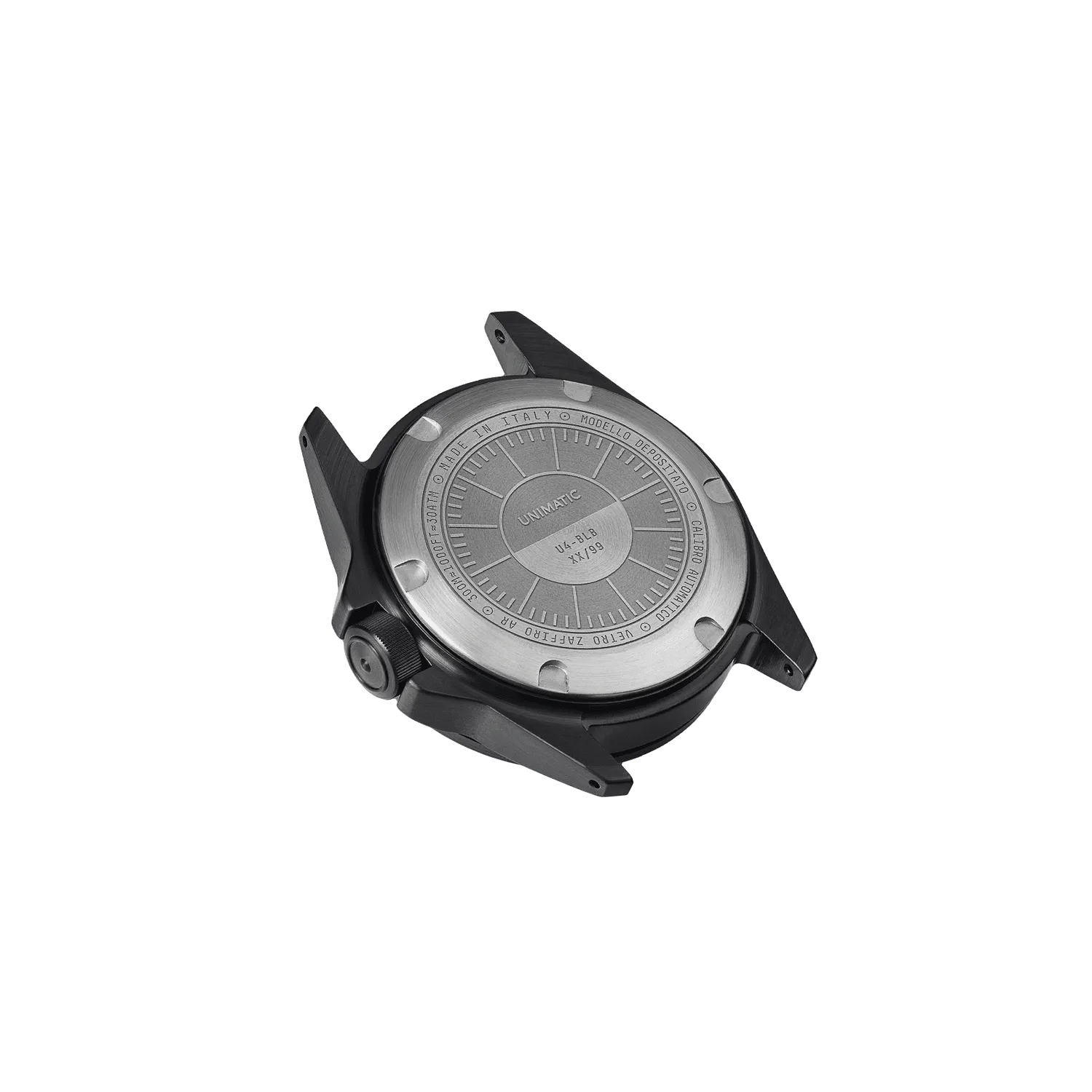 Unimatic Modello Quattro U4-BLB horloge zwart 300m