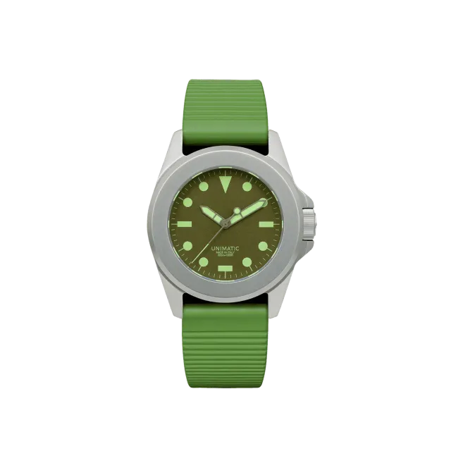 Unimatic Modello Quattro U4S-HM horloge groen 300m