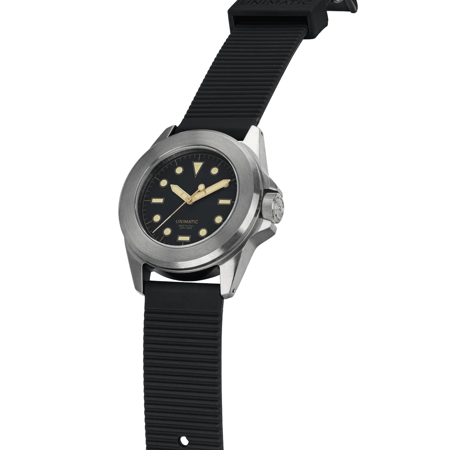 Unimatic Modello Quattro U4S-8B horloge zwart automaat