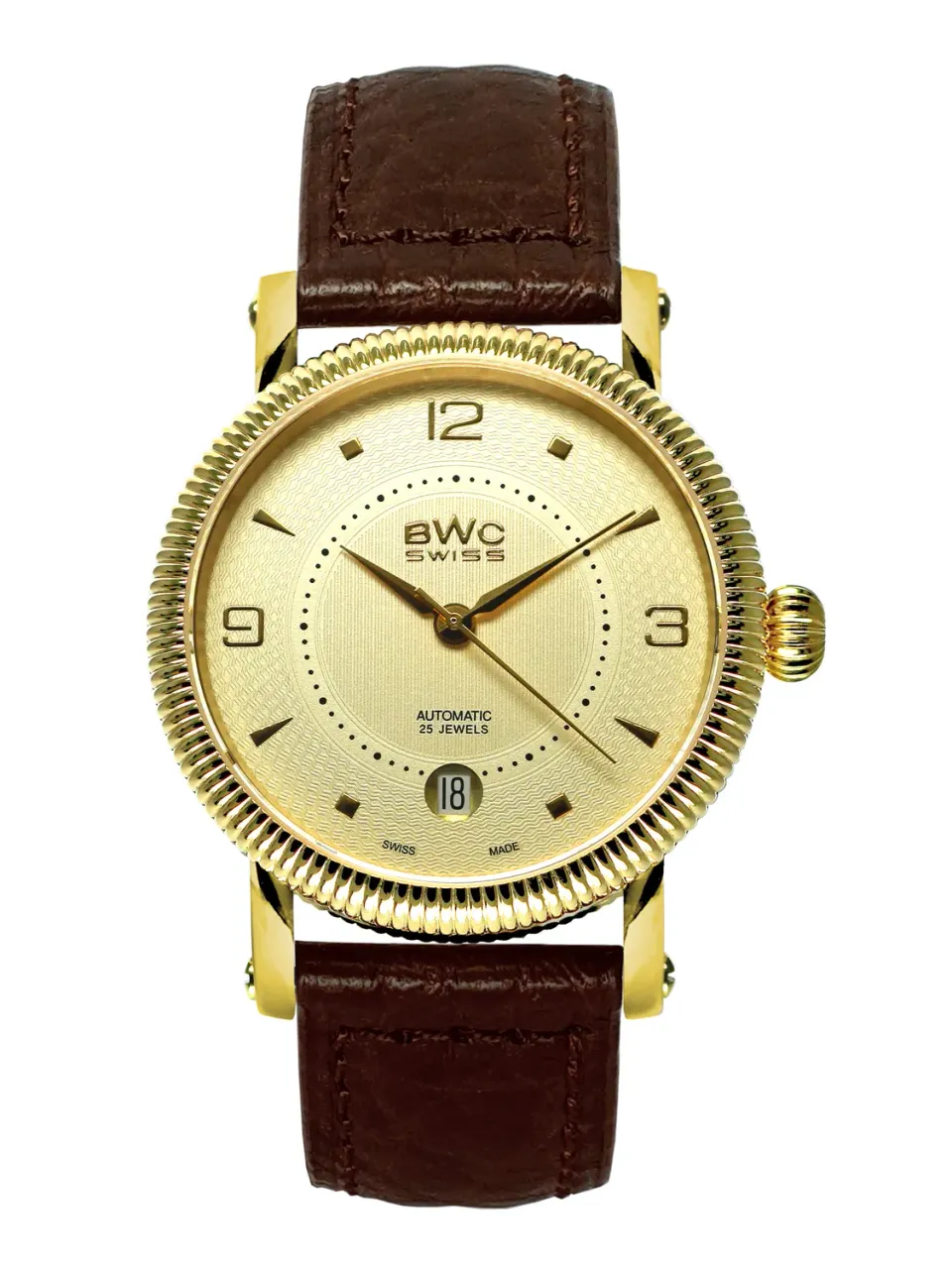 BWC-Swiss 20768.51.39 automatisch horloge goud leer