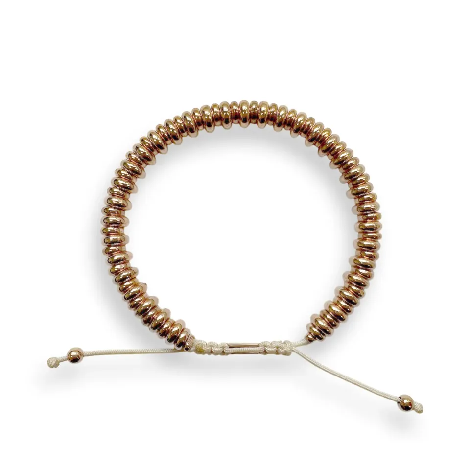 Juwelier Ripassa rosé vergulde armband schakel