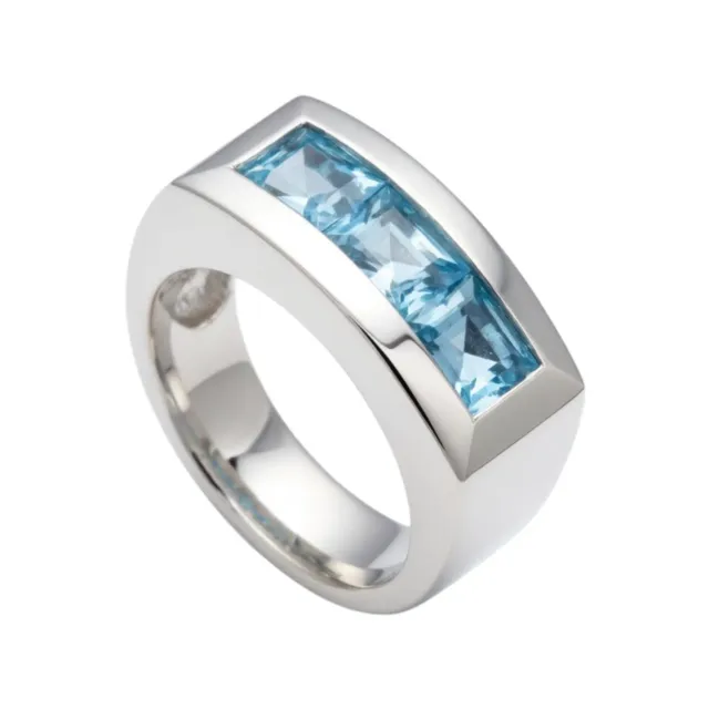 Juwelier Ripassa witgouden topaas ring witgoud